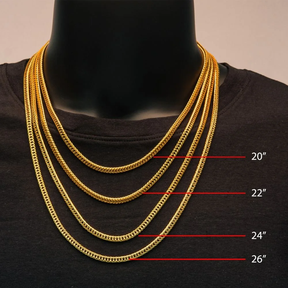 Gold IP Foxtail Chain Necklace — Either Ore Jewelers Strawbridge